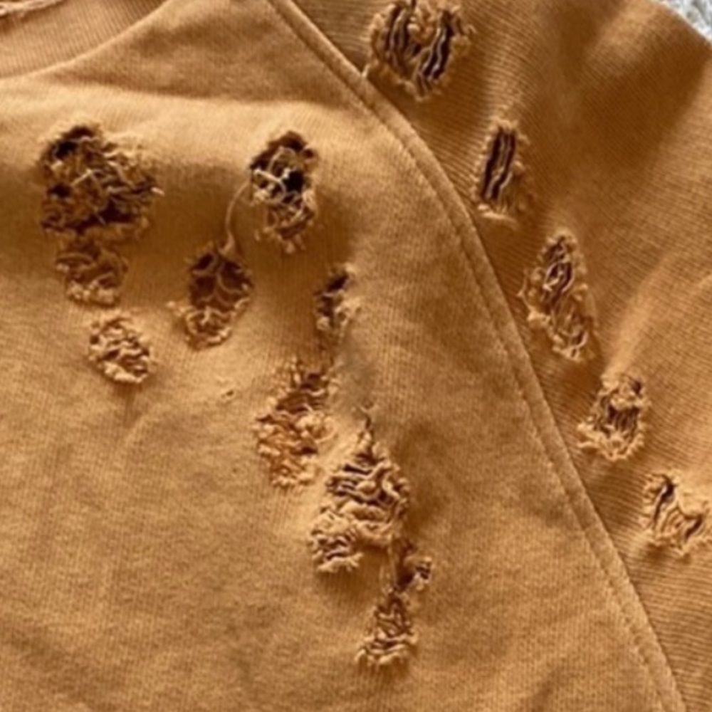 Free People Distressed Sweatshirt Dress - Picture 3 of 12